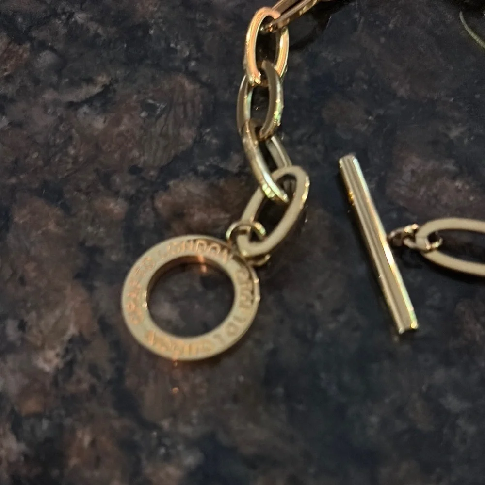 Men's Craftd London Gold Oval Link Chain Jewelry Bracelet tarnish-proof